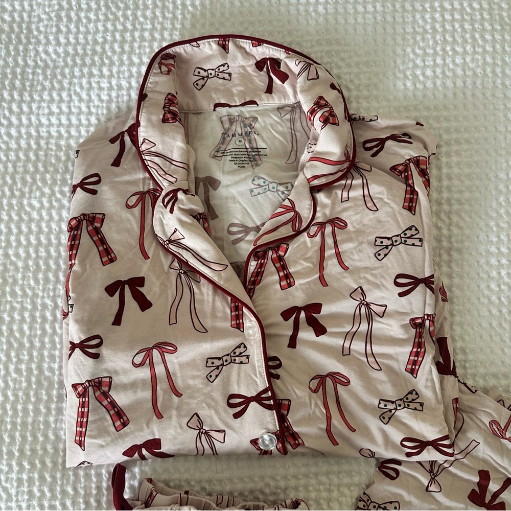 In My Jammers Bow Print Pajama Set - Picture 4 of 8